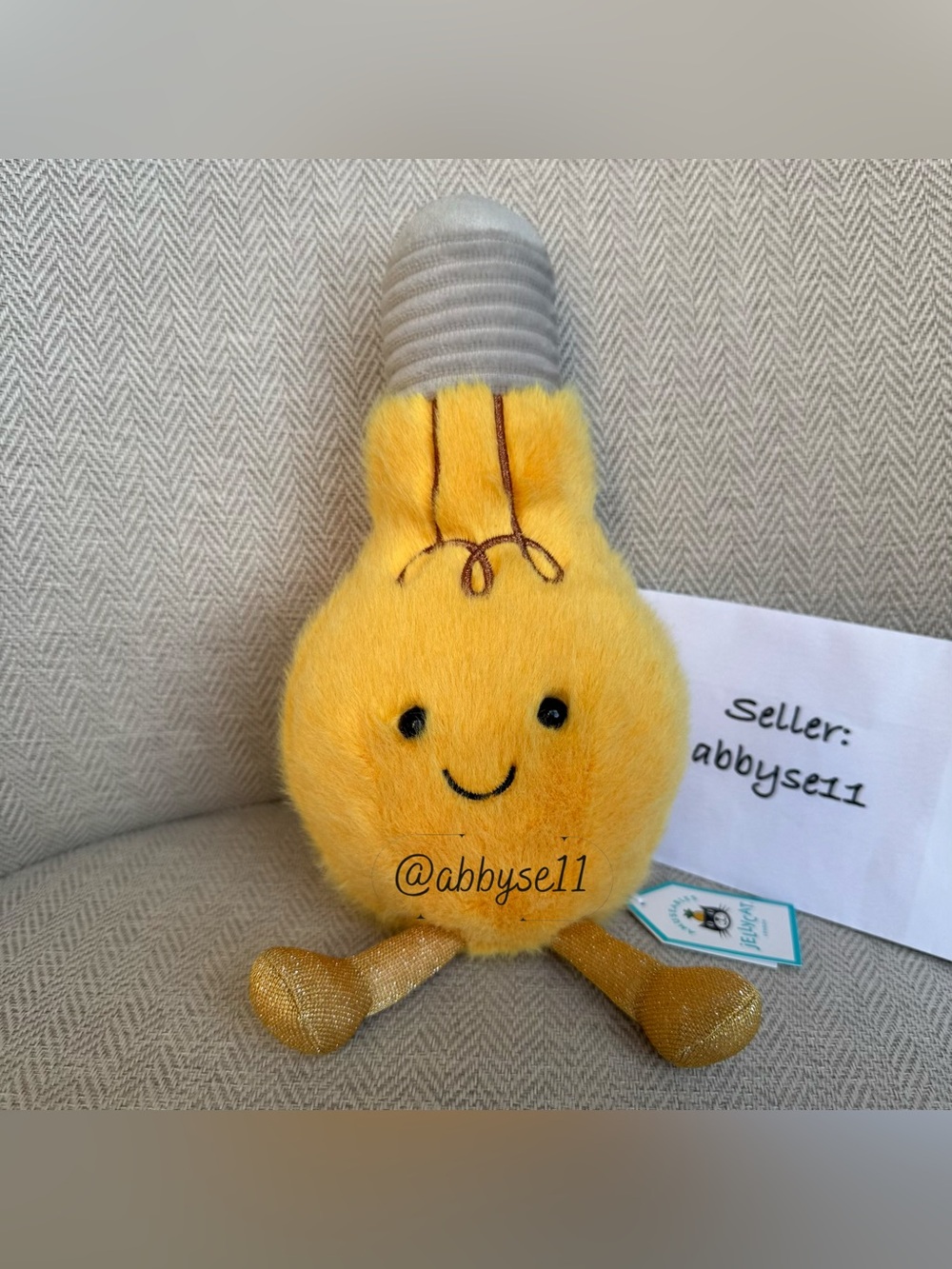Jellycat Amuseables Lightbulb - Authentic - Brand New With Tags - Fast Ship